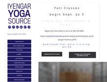 Tablet Screenshot of iyengaryogasource.com